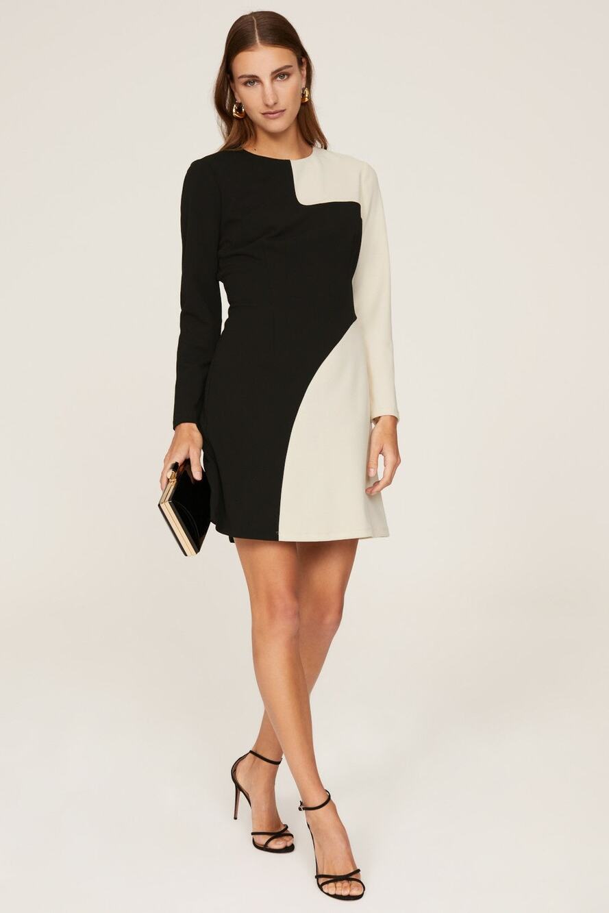 Donna Morgan Black and White Dress - Size 2